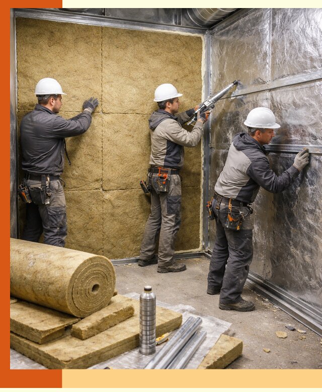 Утепление венткамеры в Котельниках — качественная теплоизоляция и шумопоглощение