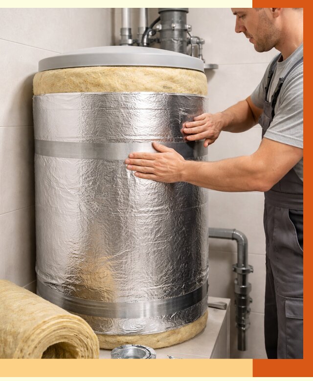 Утепление бойлера в Котельниках от 4778 руб. под ключ | Утепление ППУ | ТепломастерКтн