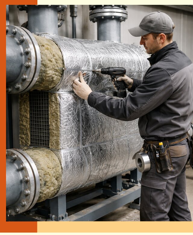 Утепление теплообменника в Котельниках — профессиональная теплоизоляция оборудования