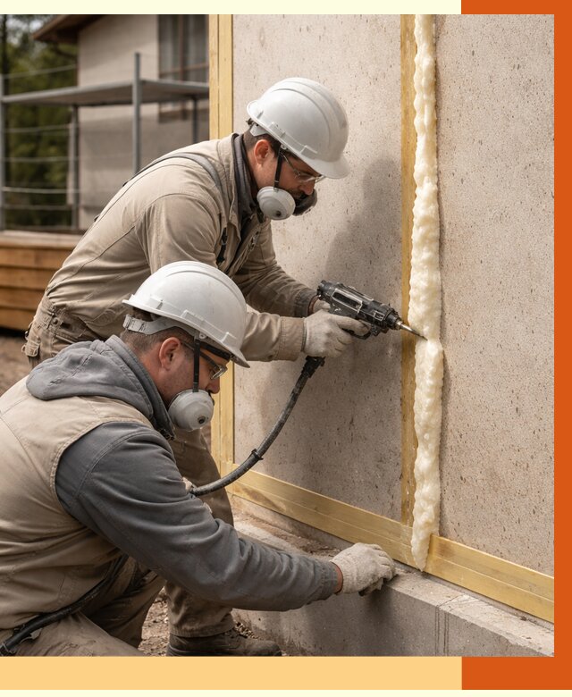 Утепление сип панелей ППУ в Котельниках от 5097 руб. под ключ | ТепломастерКтн