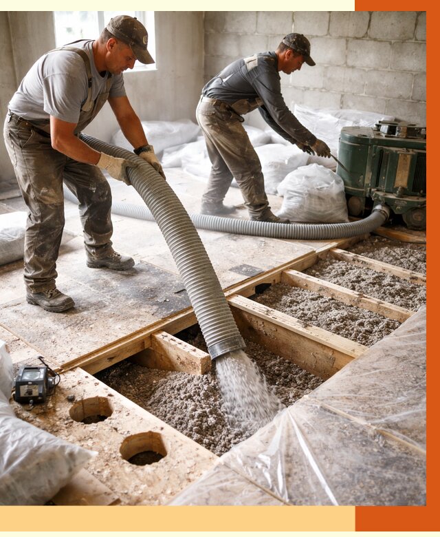 Заполнение пустот перекрытий в Котельниках от 4778 руб. под ключ | ТепломастерКтн