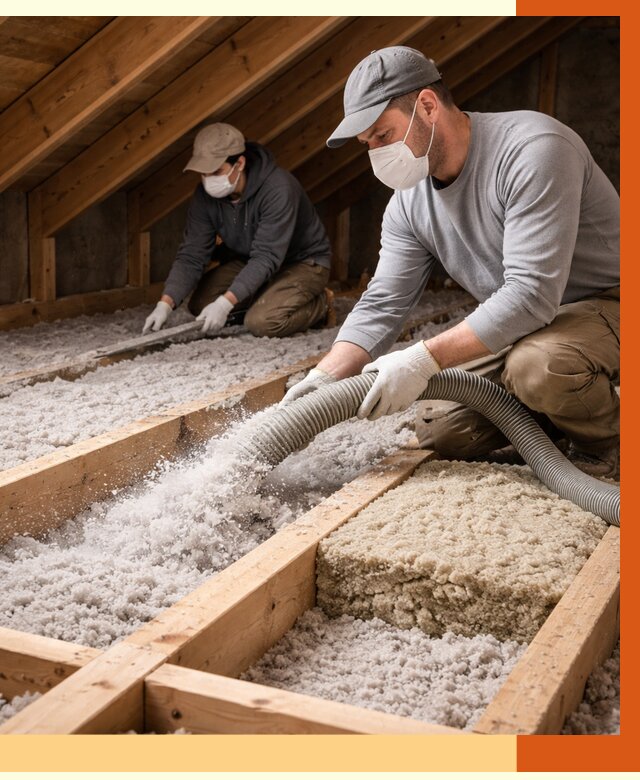 Заполнение полостей чердачного перекрытия в Котельниках от 4778 руб. | ТепломастерКтн