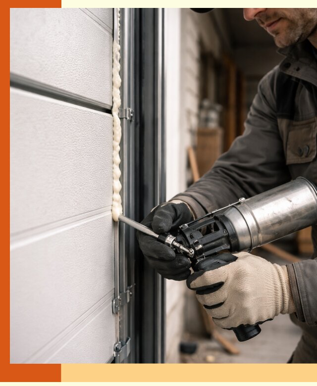 Заполнение пустот ворот в Котельниках профессионально и герметично