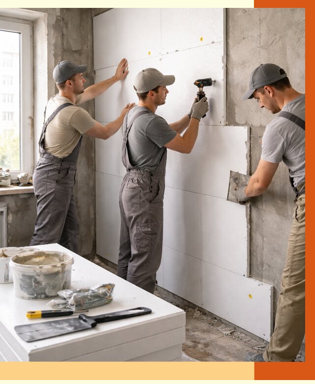 Утепление пенопластом домов и стен в Котельниках от 1964 руб. — ТепломастерКтн