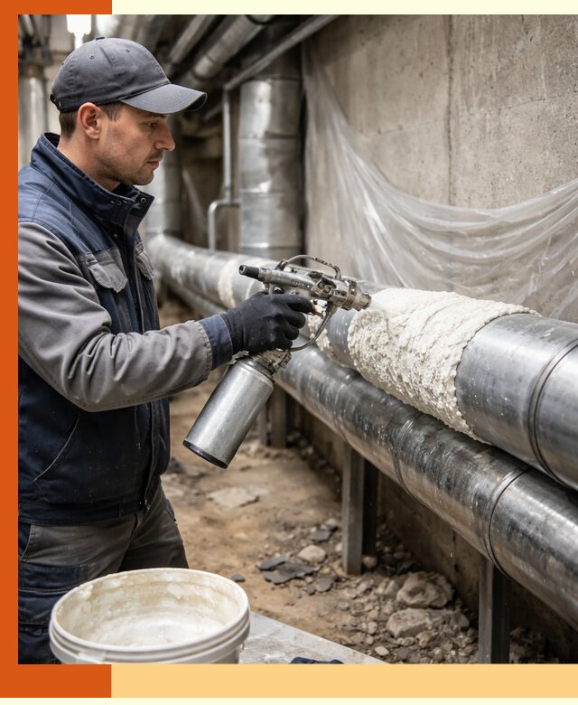 Утепление труб жидкой теплоизоляцией в Котельниках