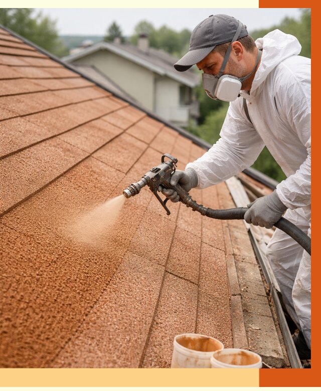 Утепление кровли жидкой пробкой в Котельниках от 2867 руб./м² под ключ | ТепломастерКтн