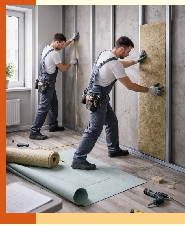 Шумоизоляция квартиры под ключ в Котельниках — профессионально и гарантированно