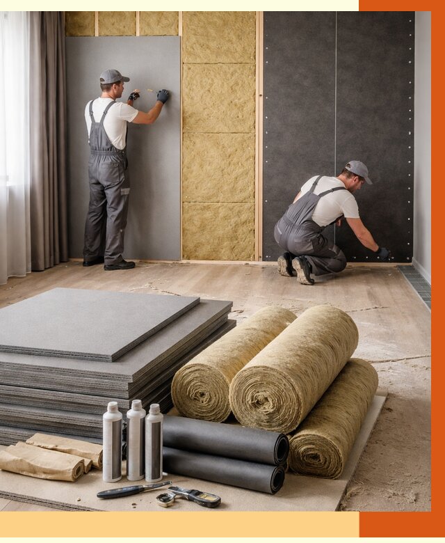 Шумоизоляция дома в Котельниках от 4778 руб/м2 — комплексная звукоизоляция под ключ | ТепломастерКтн