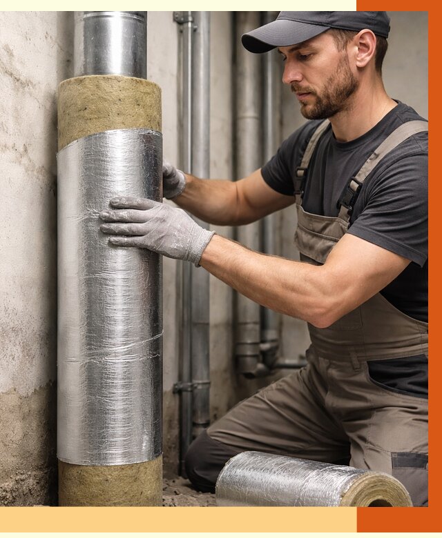 Шумоизоляция труб в Котельниках от 1274 руб. — шумоподавление и звукоизоляция труб | ТепломастерКтн