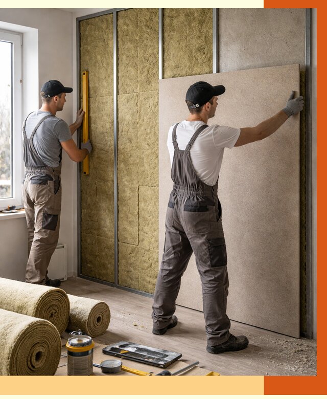 Шумоизоляция стен в Котельниках от 4778 руб/м2 — звукоизоляция стен под ключ | ТепломастерКтн