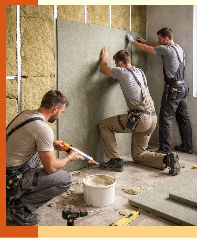 Профессиональная шумоизоляция стен в Котельниках для квартир и домов