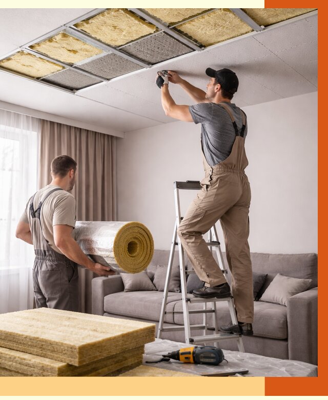 Шумоизоляция потолка в Котельниках от 2389 руб. под ключ | Профессионально — ТепломастерКтн