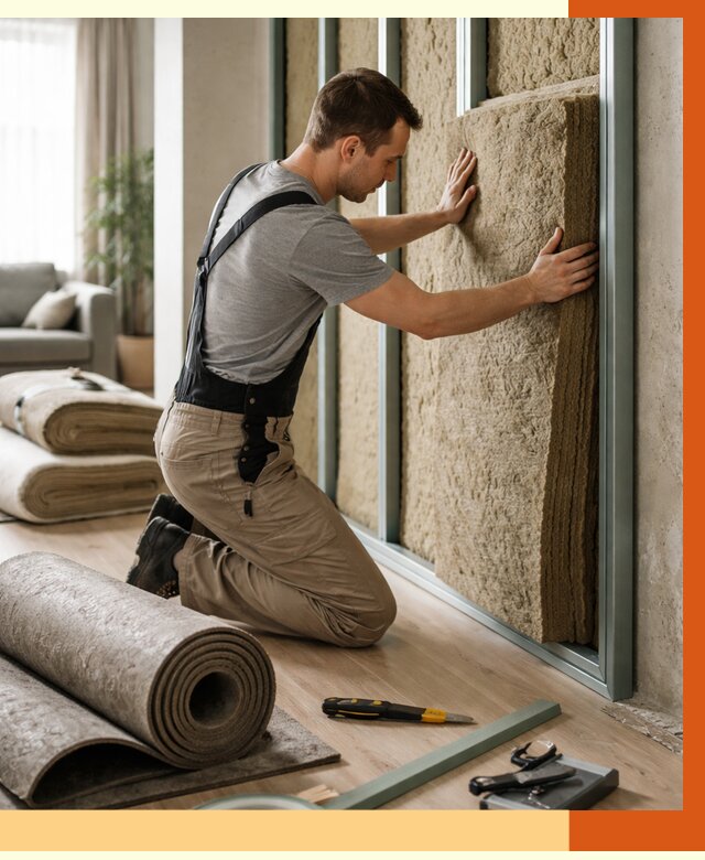 Шумоизоляция перегородок в Котельниках от 1752 руб. за м2 — ТепломастерКтн