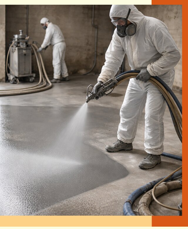 Гидроизоляция полимочевиной в Котельниках от 9025 руб/м² — напыление полимерной гидроизоляции | ТепломастерКтн