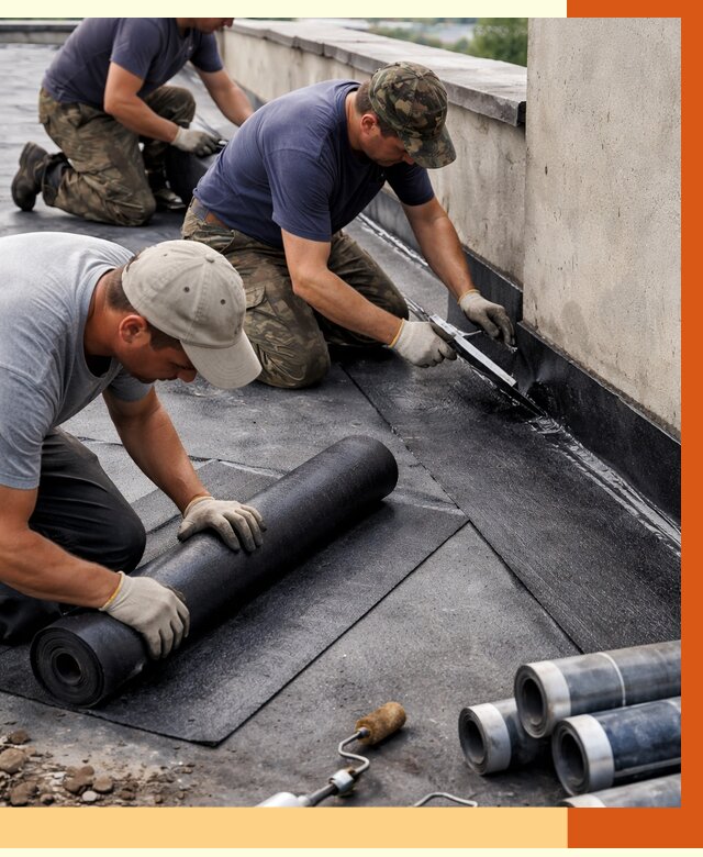 Гидроизоляция кровли в Котельниках от 4778 руб. — профессиональная гидроизоляция крыши | ТепломастерКтн