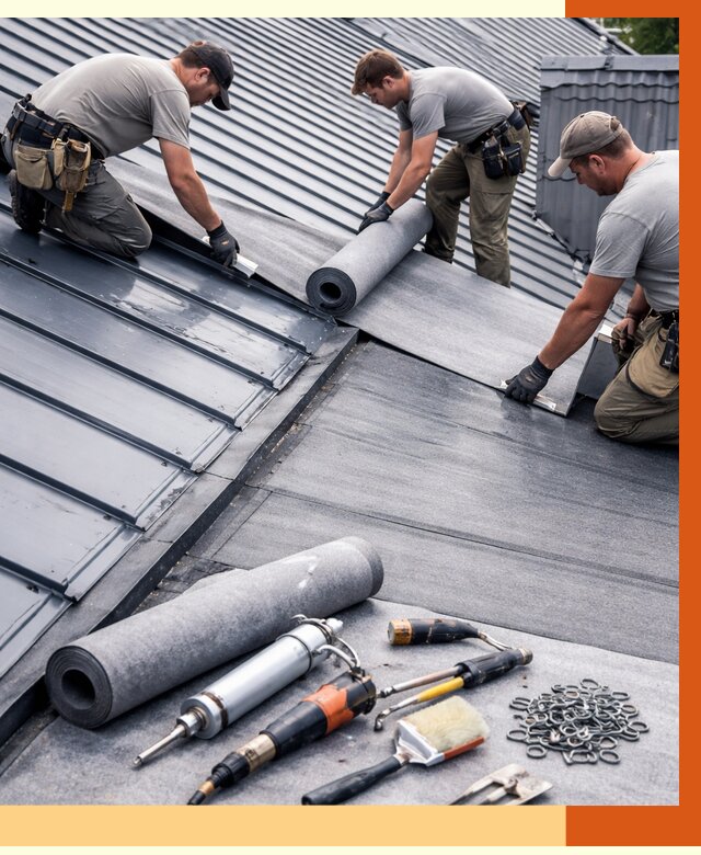 Гидроизоляция металлической кровли полимочевиной в Котельниках от 9025 руб. | ТепломастерКтн