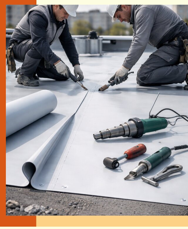 Гидроизоляция мембранной кровли в Котельниках: монтаж и ремонт быстро