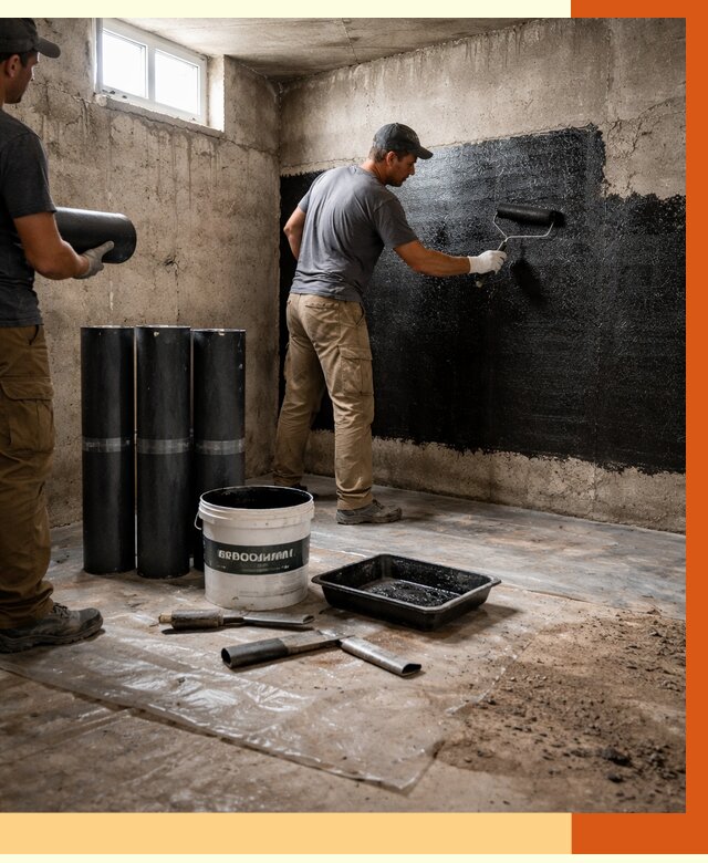 Гидроизоляция подвала в Котельниках от 3716 руб. под ключ | Профессионально — ТепломастерКтн