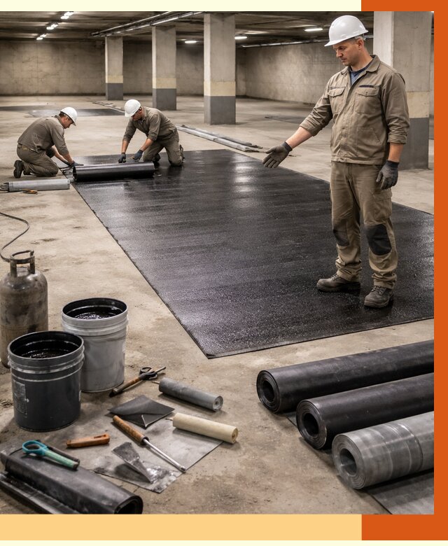 Гидроизоляция паркинга в Котельниках от 1274 руб/м² — профессиональная защита | ТепломастерКтн