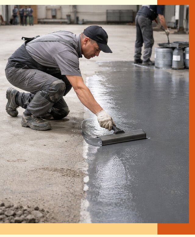 Гидроизоляция промышленного пола в Котельниках от 1274 руб./м2 — ТепломастерКтн специалисты под ключ