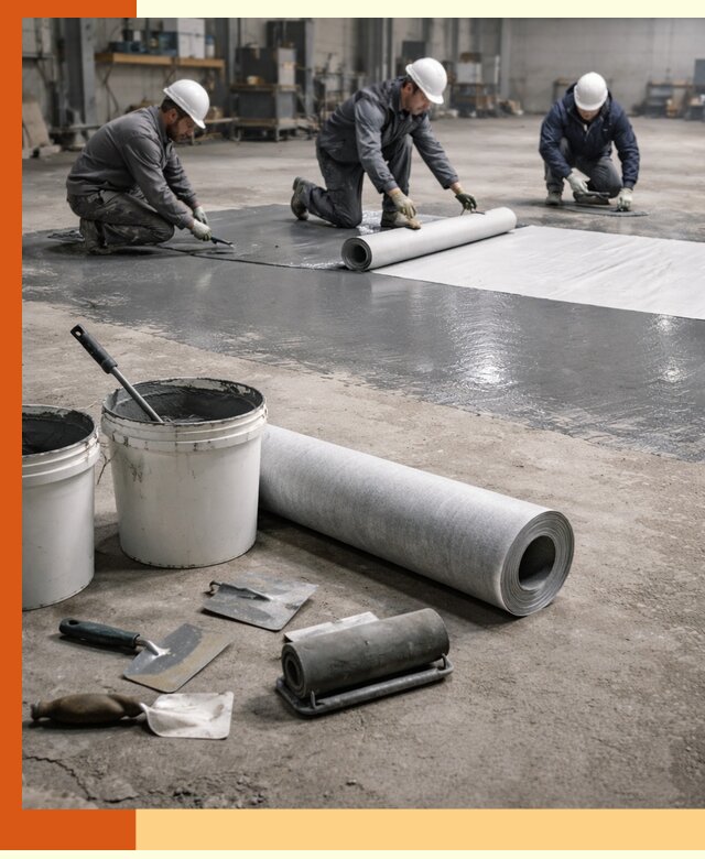 Гидроизоляция промышленного пола в Котельниках — защита и долговечность