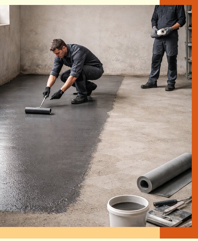 Гидроизоляция гаражного пола в Котельниках от 3716 руб./м² — ТепломастерКтн профессионально