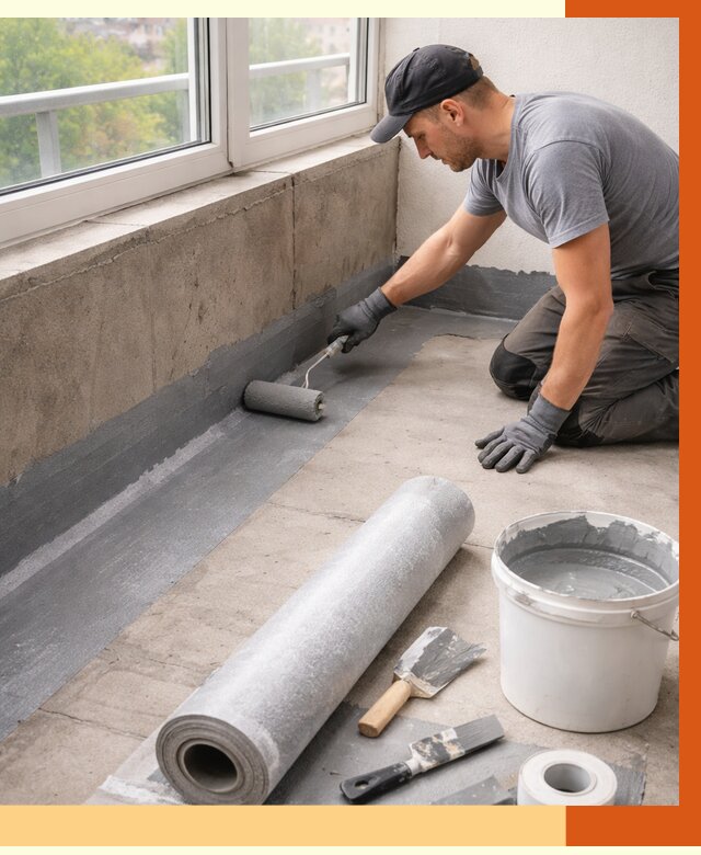 Профессиональная гидроизоляция балкона в Котельниках от 4460 руб. | ТепломастерКтн