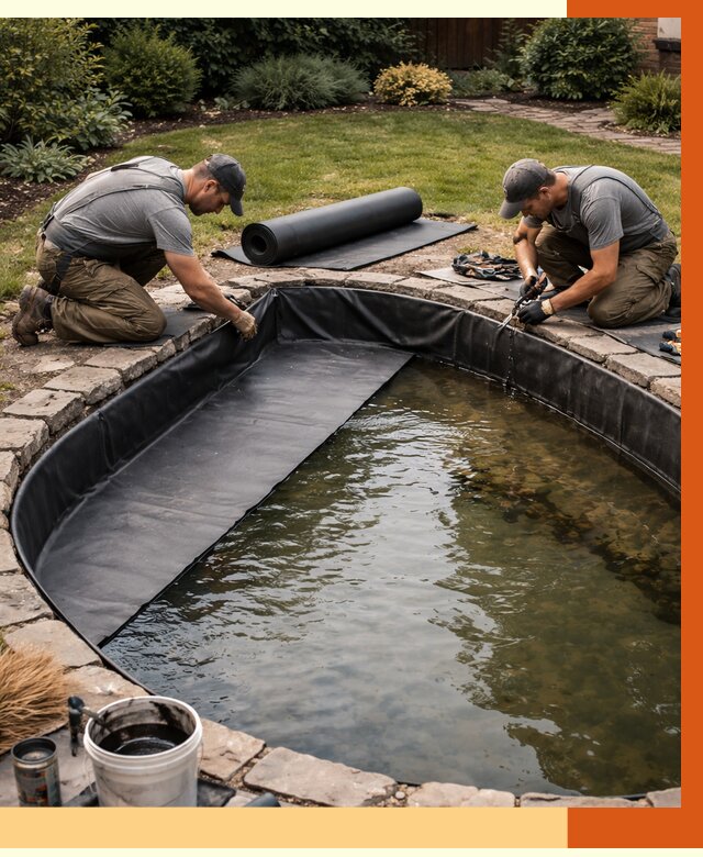 Гидроизоляция пруда в Котельниках от 15927 руб. под ключ | ТепломастерКтн профессионально