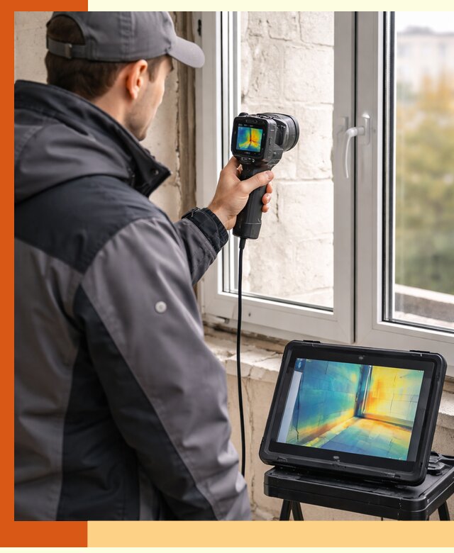 Тепловизионное обследование дома в Котельниках для выявления утечек тепла