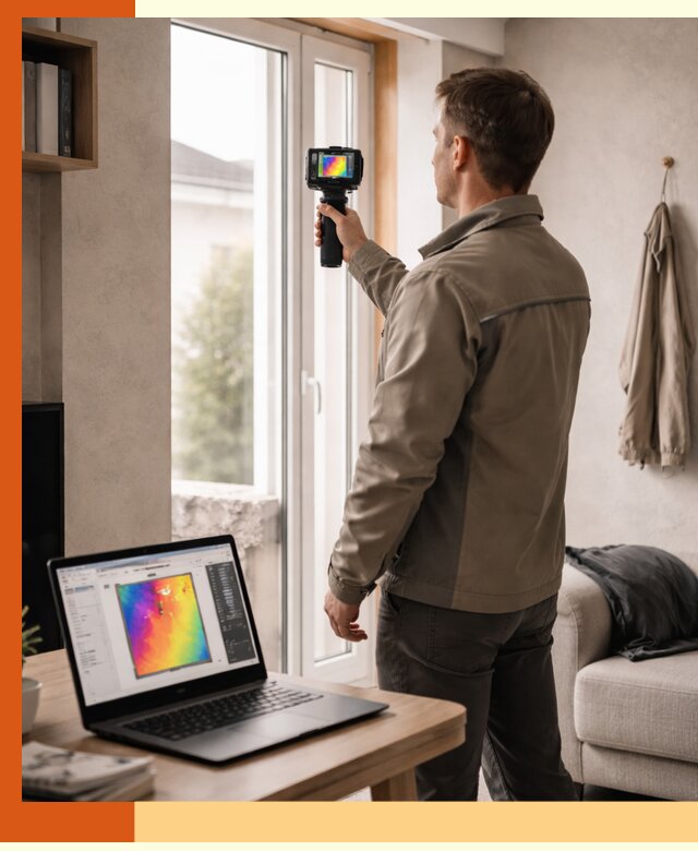 Тепловизионное обследование квартиры в Котельниках для поиска утечек тепла