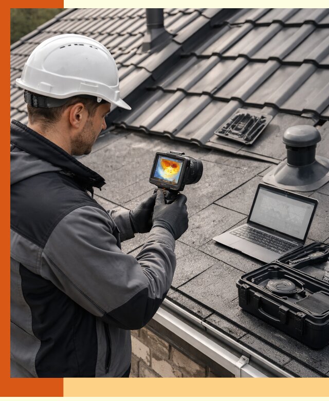 Тепловизионное обследование кровли в Котельниках для выявления дефектов