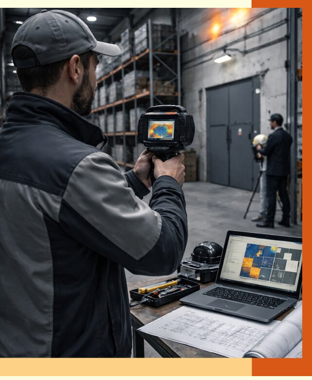 Тепловизионное обследование склада в Котельниках от 6902 руб. | ТепломастерКтн