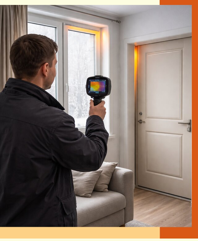 Тепловизионное обследование окон и дверей в Котельниках от 4778 руб. | ТепломастерКтн