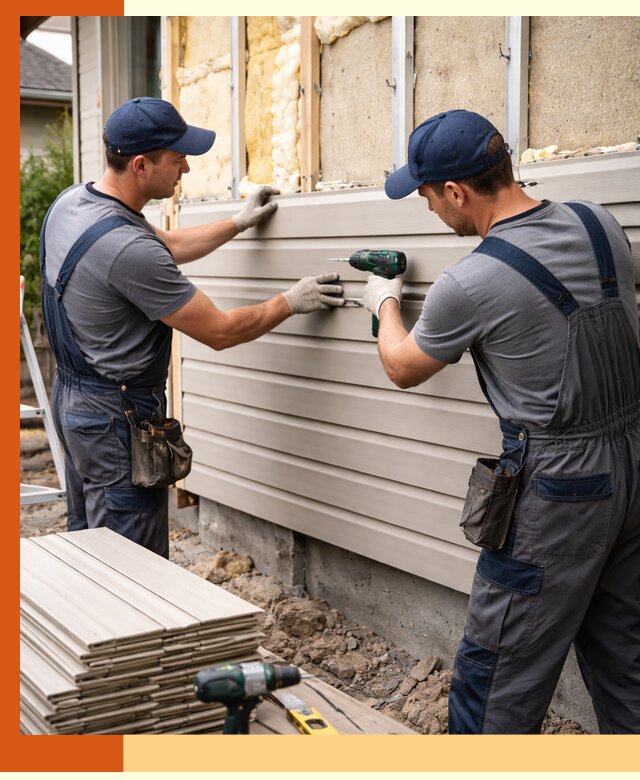 Монтаж сайдинга после утепления в Котельниках качественно и надежно